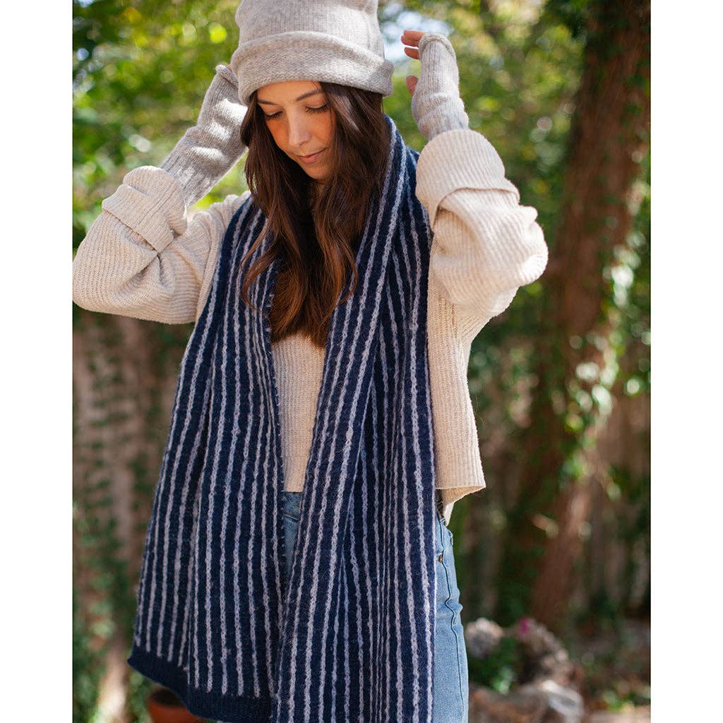 SLATE + SALT - Wholesale Beanie - Dames - Grijze Essential gebreide Alpaca muts3