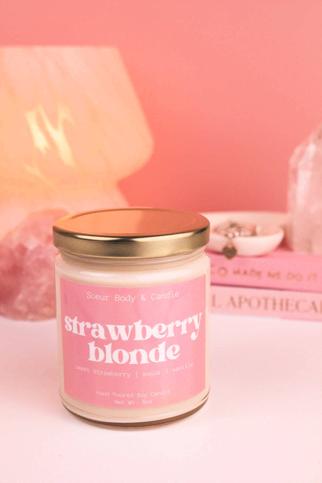 Soeur Body and Candle - Vendita all'ingrosso Candela in vasetto - Candela di soia biondo fragola4