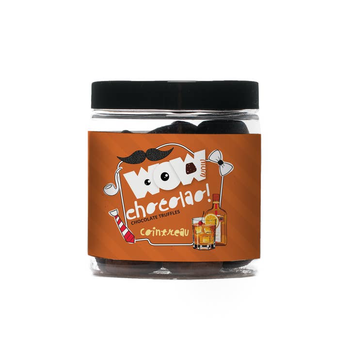 Cointreau Father's day Chocolate Truffles - 130g Gifting jar for wholesale by WOW Chocolao! - UK Warehouse