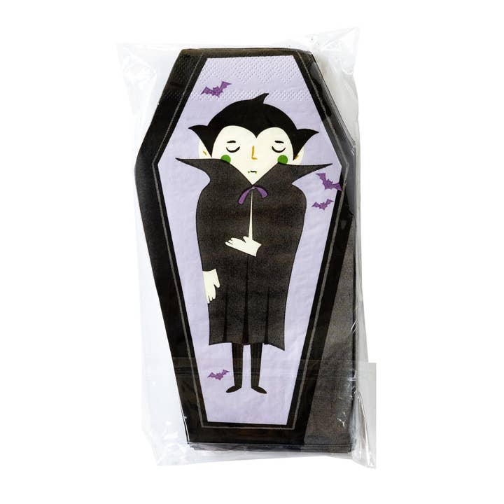 PLTS373A-MME - Dracula Shaped Paper Dinner Napkin for wholesale by My Mind’s Eye