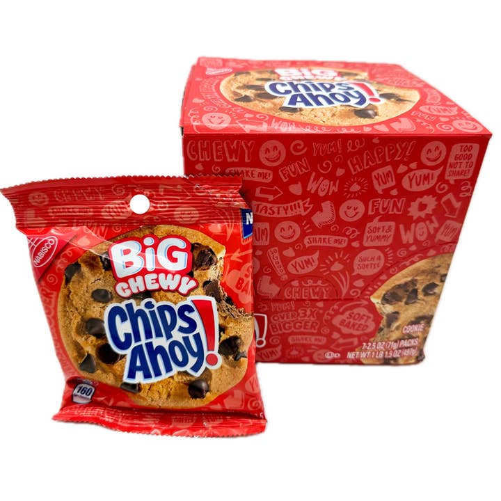 I Got Your Candy - Wholesale Biscuit - Chips Ahoy! Big Chewy Chocolate Chip Cookies 2.5oz - 7ct