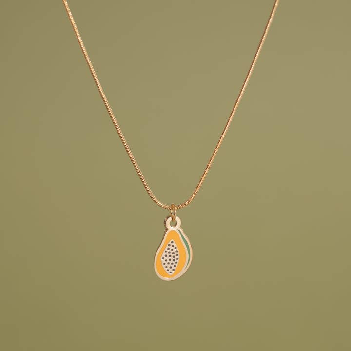 Sleepy Mountain - Wholesale Pendant/Charm Necklace - Papaya Necklace