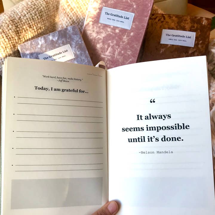 The Gratitude List - Wholesale Journal/Diary - Gratitude List Journal ✨7