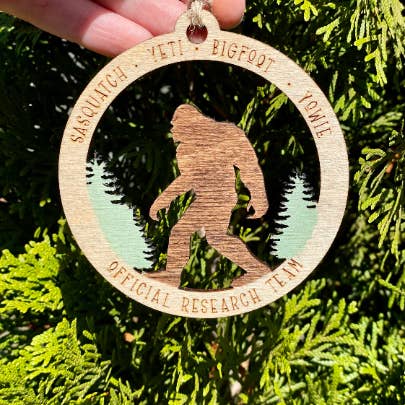 Hazel + Bloom Co - Wholesale Ornament - Bigfoot Yeti Sasquatch Ornament3
