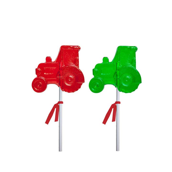 Barnyard Tractor Lollipops for wholesale by Melville Candy Company