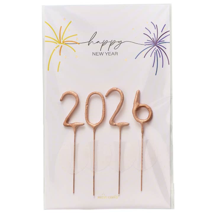 Feliz Año Nuevo 2026 Tarjeta Maravilla Clásica Rosa para venta al por mayor de Wondercandle