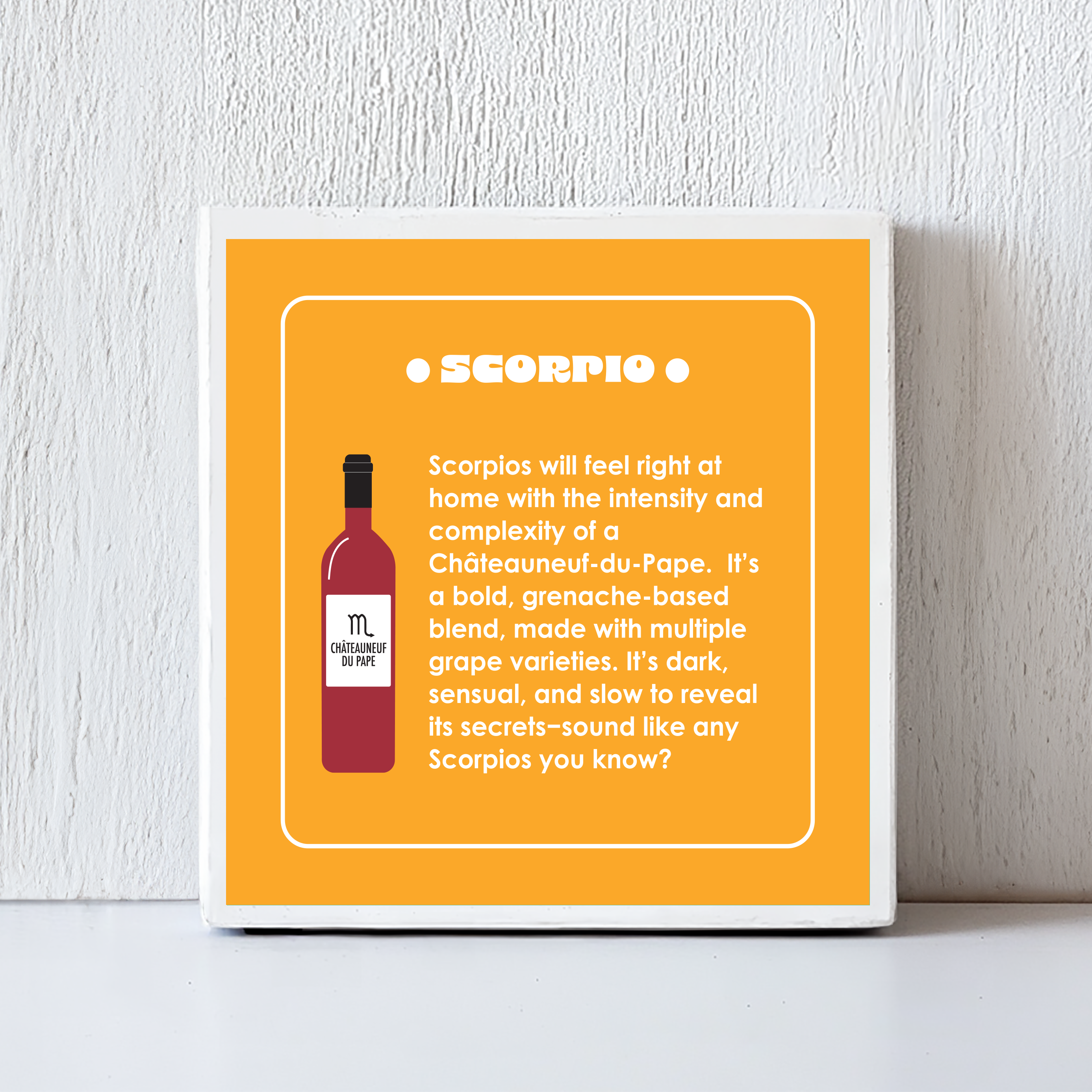 Questionable Designs - Vente Sous-verre - Dessous de verre en céramique avec signes de vin7