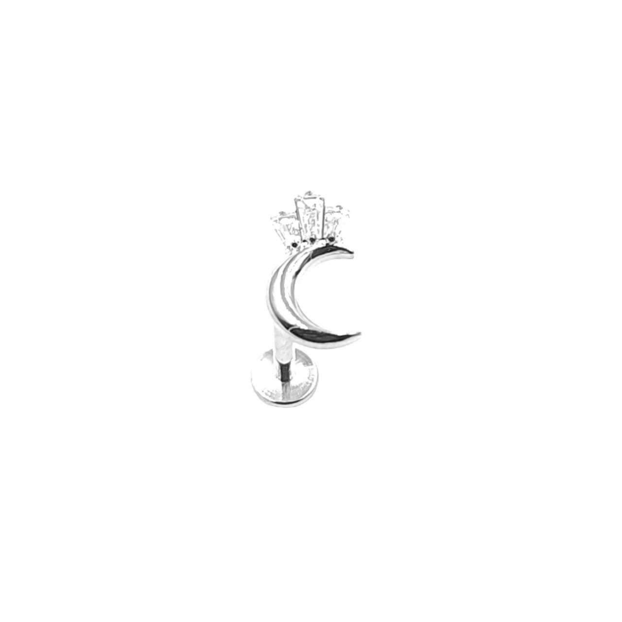 MYLENE ET FELIX - Wholesale Single Earring - Titanium moon piercing0