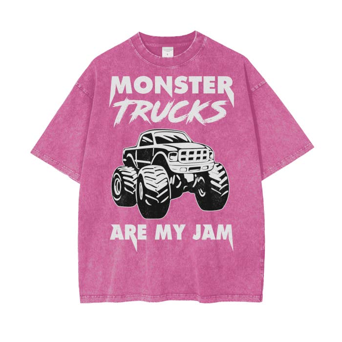Monster Trucks Are My Jam Shirt- Oversized Country Shirt for wholesale by Colorfulmamas