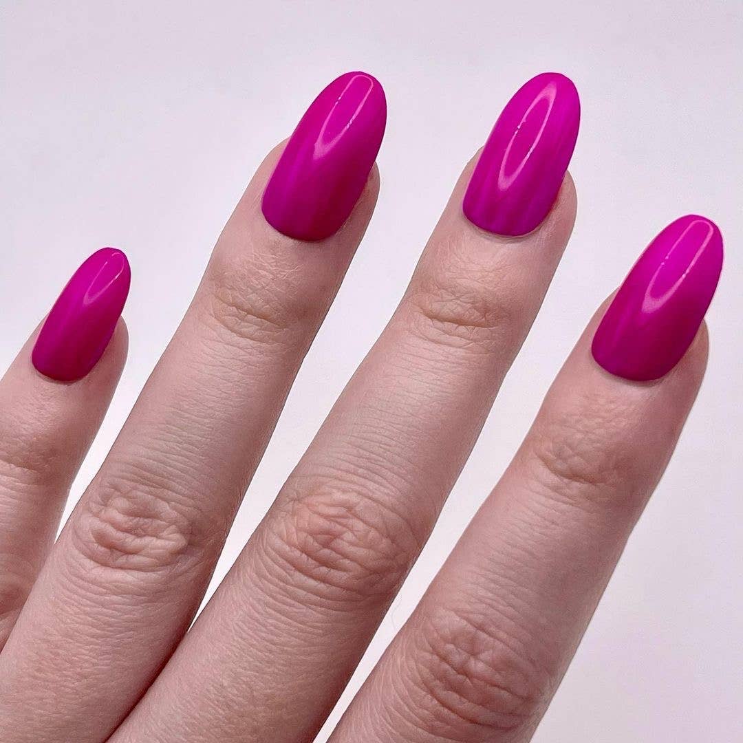 DEMIblue Clean and Vegan Nail Polish - Wholesale Nail Polish - 80’s Lipstick – Bright Fuchsia Vegan Nail Polish6