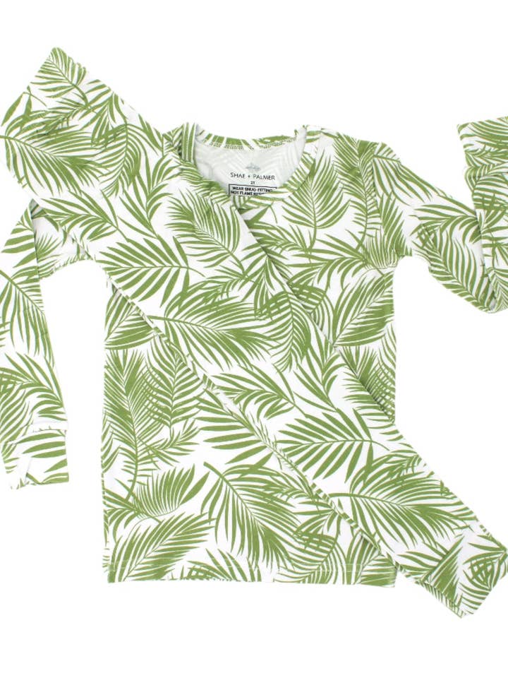 Cali Coastal - Green – Toddler Two-Piece Pajama for wholesale by Shae & Palmer