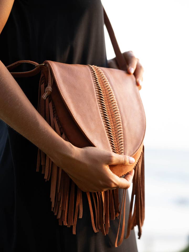 Santana Fringe Crossbody for wholesale by Lilla Lane