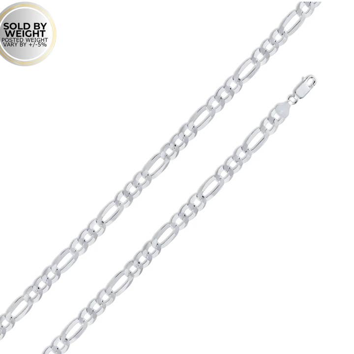 925 sterling zilveren Figaro 150 5,6 mm ketting of armband voor wholesale door SilverLiza