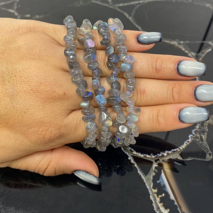 Freeform Labradorite Bracelet- 1 bracelet for wholesale by The Crystal Tabby