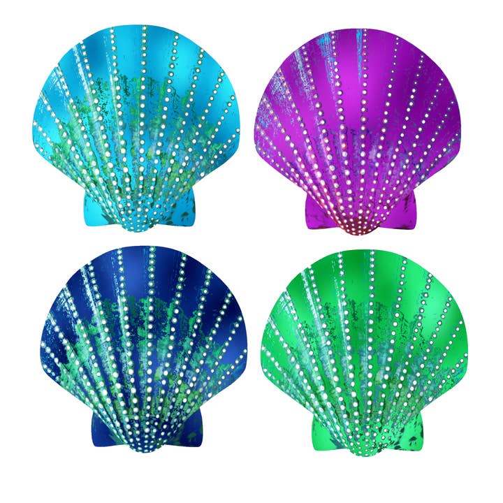 Niptees - Wholesale Nipple Pasties - Women's - Rainbow Seashell Nipple Cover Pasties3