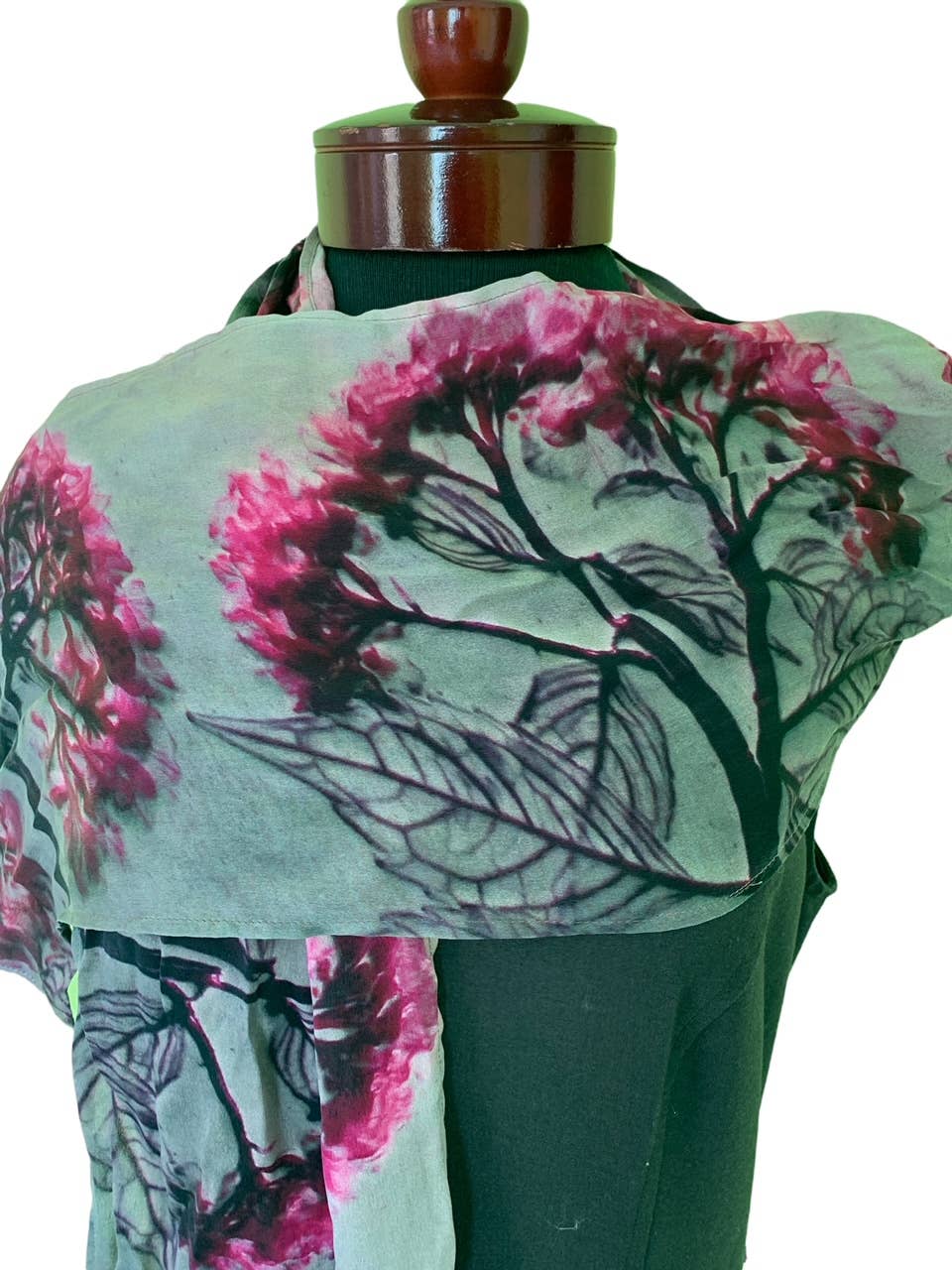 NINA J - Wholesale Scarf - Women's - Hydrangea Silk Scarf1