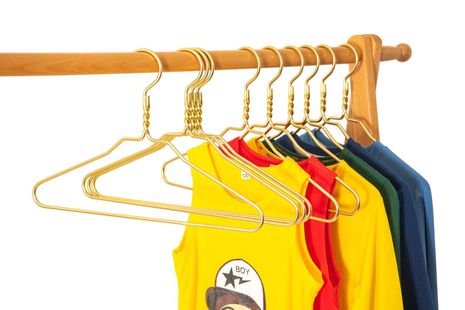 Quality Hangers - Wholesale Clothes Hangers - AL21 - 14" Junior size Gold Aluminum Hangers - 100 Hangers8