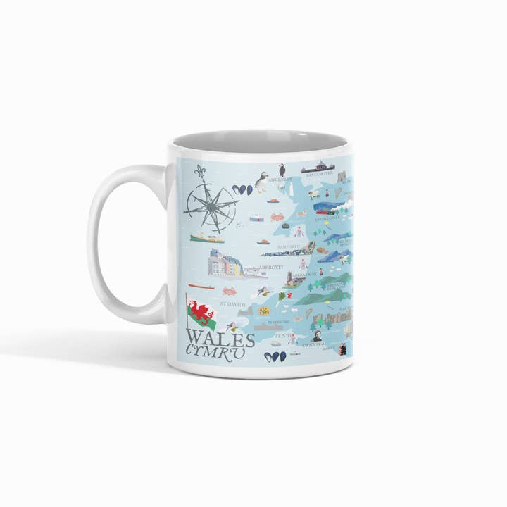 Betty Boyns Designs – wholesale Coffee mug – ILLUSTRATED MAP MUGS51