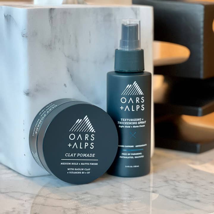 Oars + Alps - Vente Pommade pour cheveux – homme - Pommade d'argile pour hommes, avec Kaolin + Bentonite, Finition Mate6