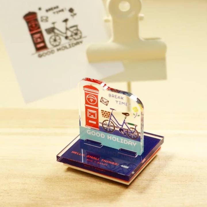 「FUNJI」In Japan - Wholesale Rubber/decorative stamp - Eric × SANBY Acrylic Stand Stamp Vol.2 | 3 Designs