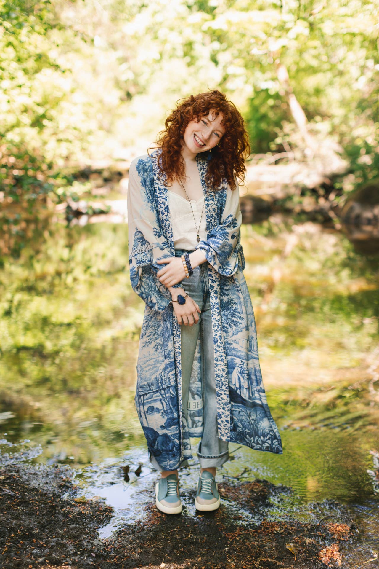 Market of Stars (Worldwide) - Wholesale Kimono - Women's - Let The Light In Opera Duster Kimono Robe w/ Delft15