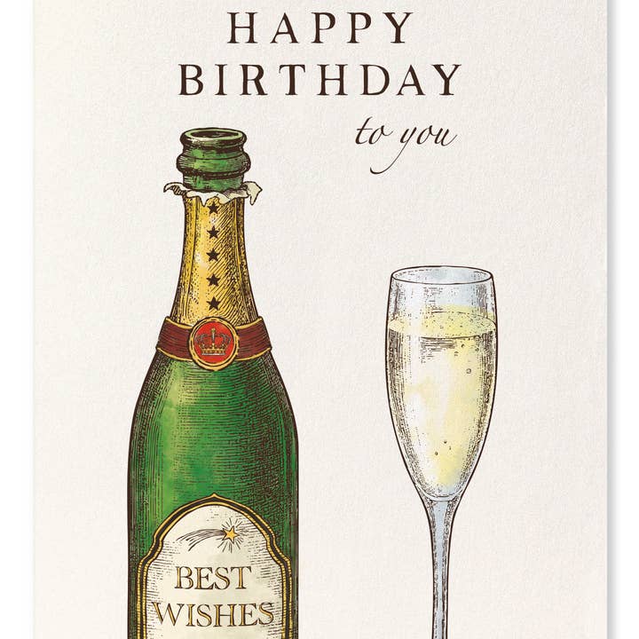 FELIZ CUMPLEAÑOS CHAMPAGNE: Lámina artística para venta al por mayor de Ezen Trade