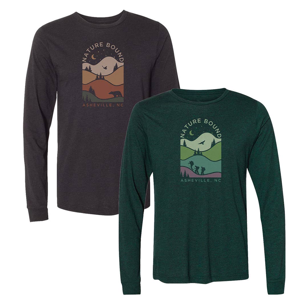 Nature Bound Co - Vendita all'ingrosso Maglietta serigrafata - Unisex - Camicia a maniche lunghe Nature Bound Night0