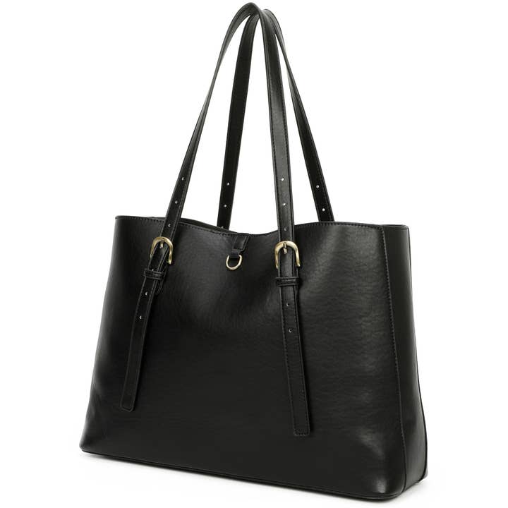 AMPERE CREATIONS - Wholesale Tote Bag - Women's - Isla Biodegradable Vegan Leather with detachable bag XL Tote