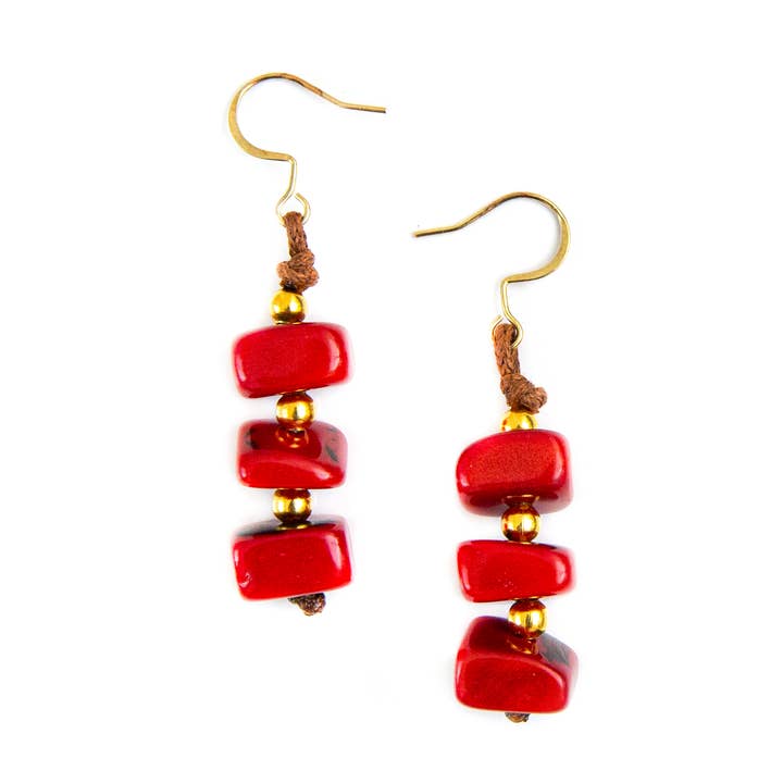 Zoraida Earrings for wholesale by Organic Tagua Jewelry