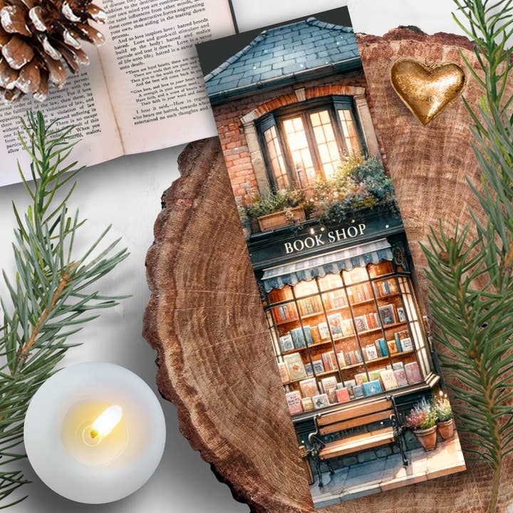 Bookmark Reading Bookmark The Bookstore of Happiness for wholesale by Les Moonettes