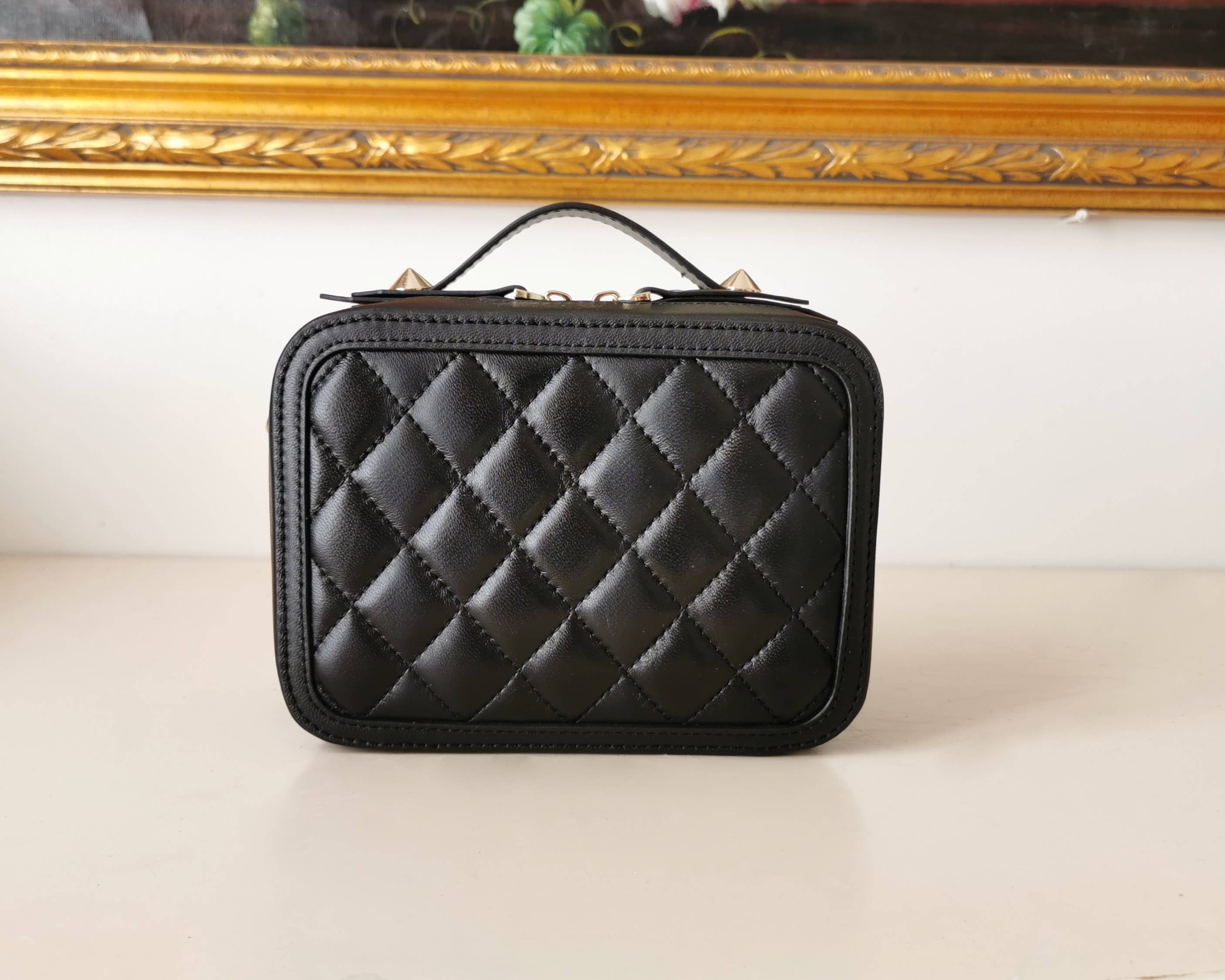 JULIA PARIS - Venta al por mayor Bolso con asas - Mujer - Bolso rectangular acolchado de piel suave de cordero7