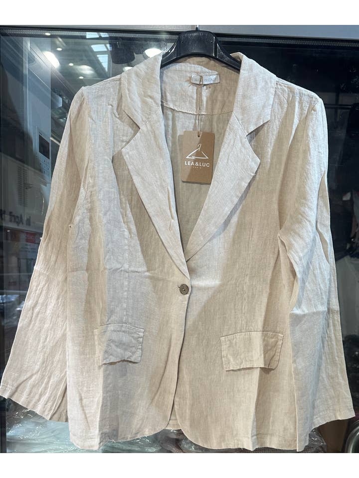 LÉA & LUC - Wholesale Jacket - Women's - 100% Linen Jacket REF. 345521