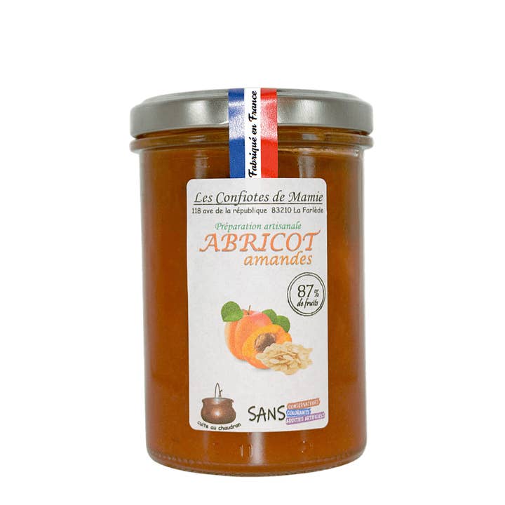 Apricot Jam With Slivered Almonds for wholesale by Les confiotes de mamie