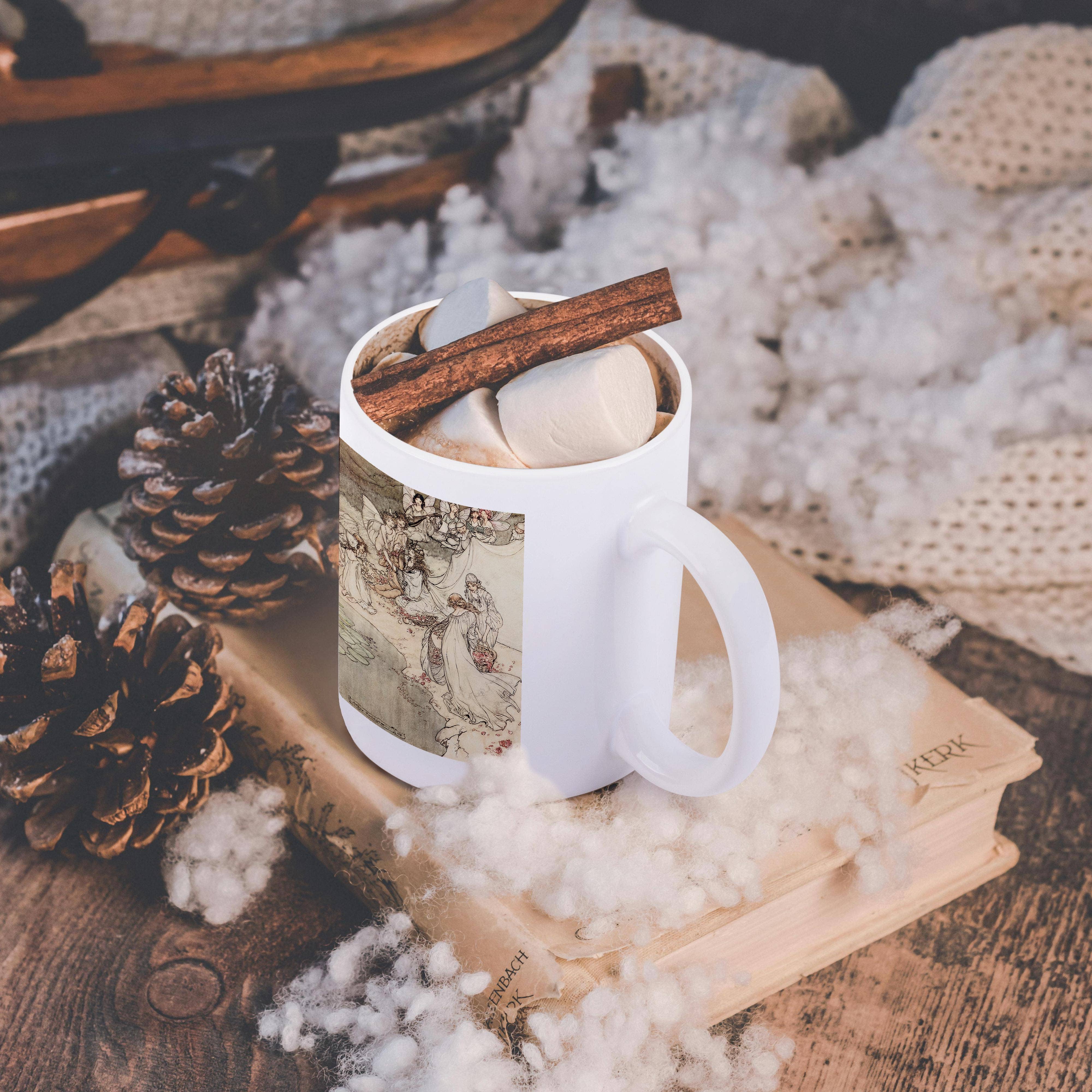 3dRose - Vente Tasse à café - 3dRose, Le Songe d'une nuit d'été, Arthur Rackham, Peinture de fée fantastique, Tasse11