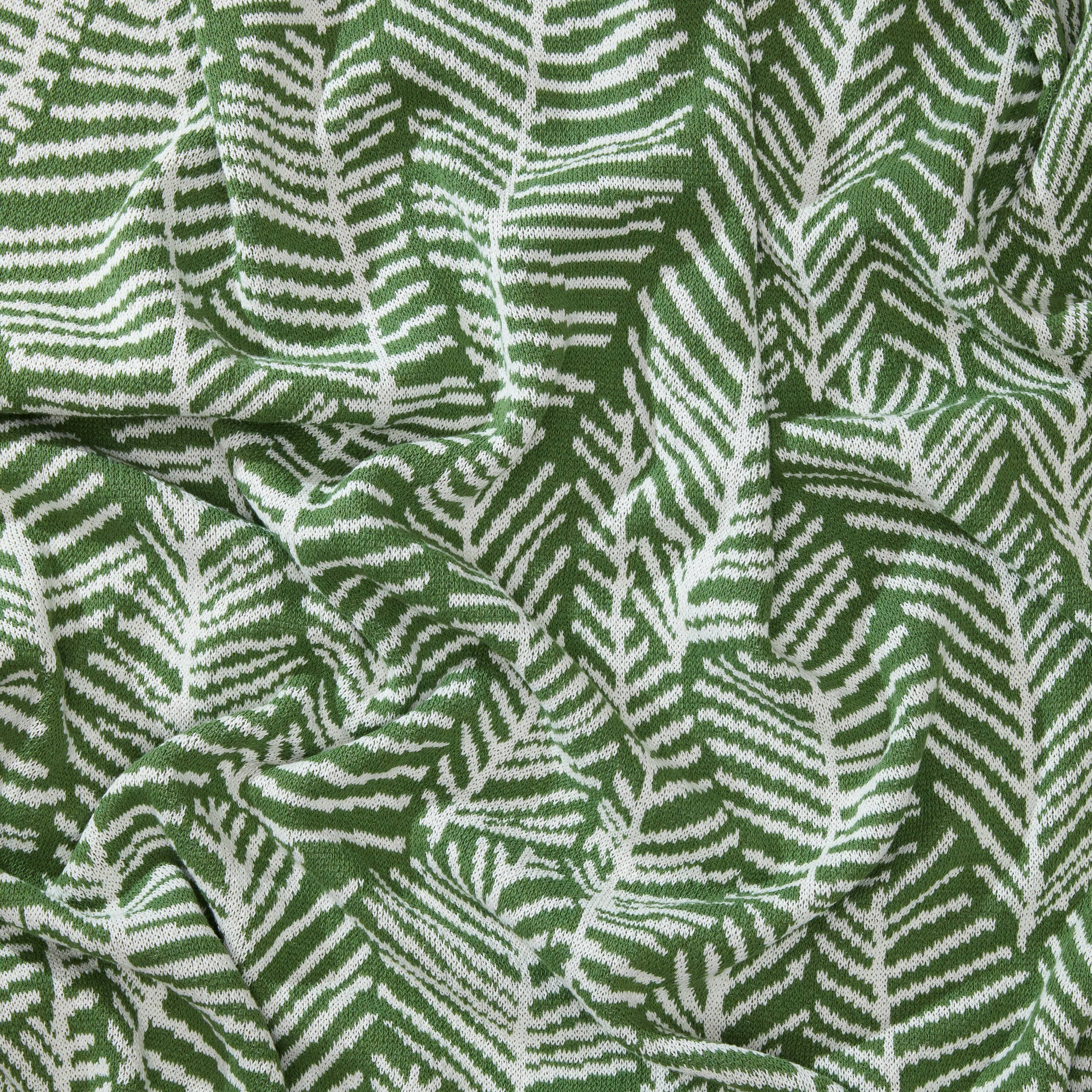 In2Green - Wholesale Throw Blanket - Cotton Sustainable Knit Throw Blanket - Leaf Melody by Elodie Blanchard1
