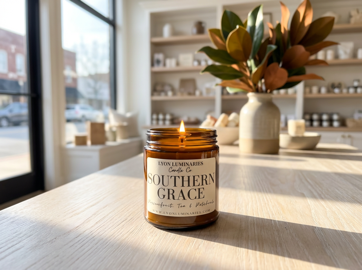 LYON Luminaries Candle Co. - Wholesale Jar/Filled Candle - Southern Grace Soy Blend Candle1