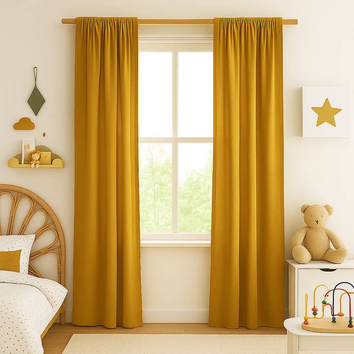 Organic Honey Cotton Gauze Baby Curtains for wholesale by PAPATE