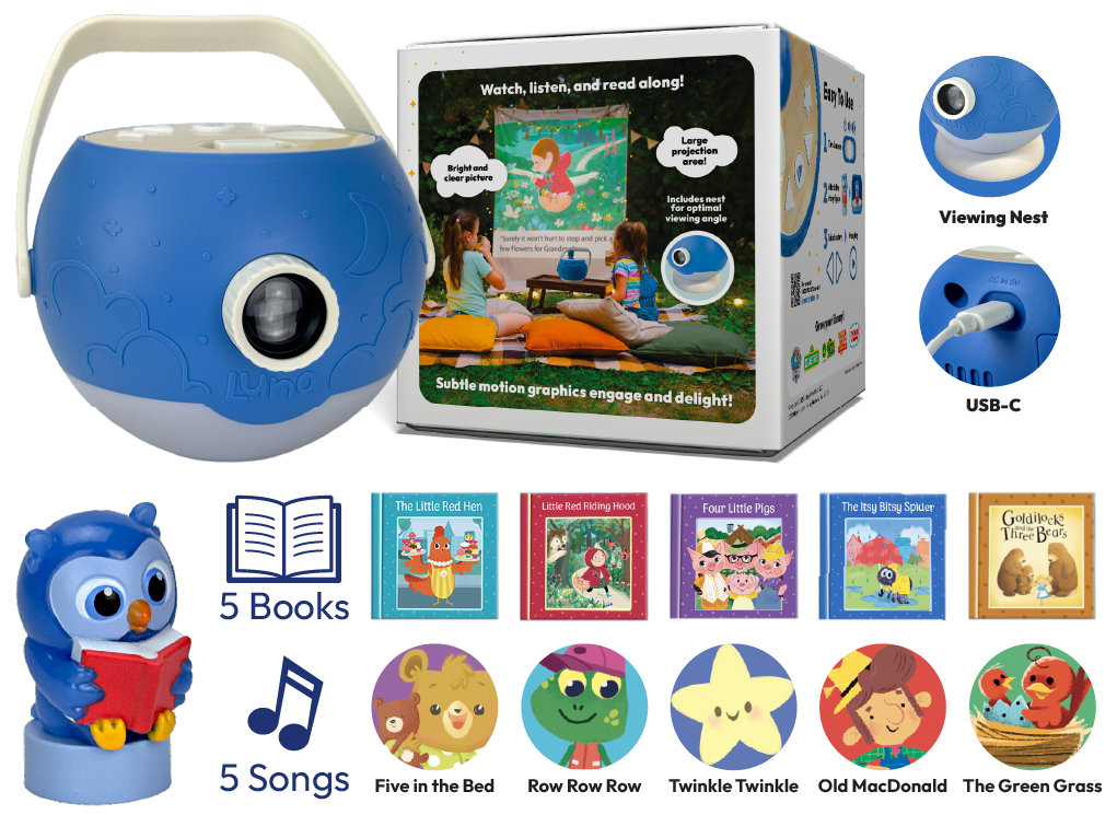 Cottage Door Press - Wholesale Portable Projector - Kids - Luna StoryTime Projector – Classic Starter Set3