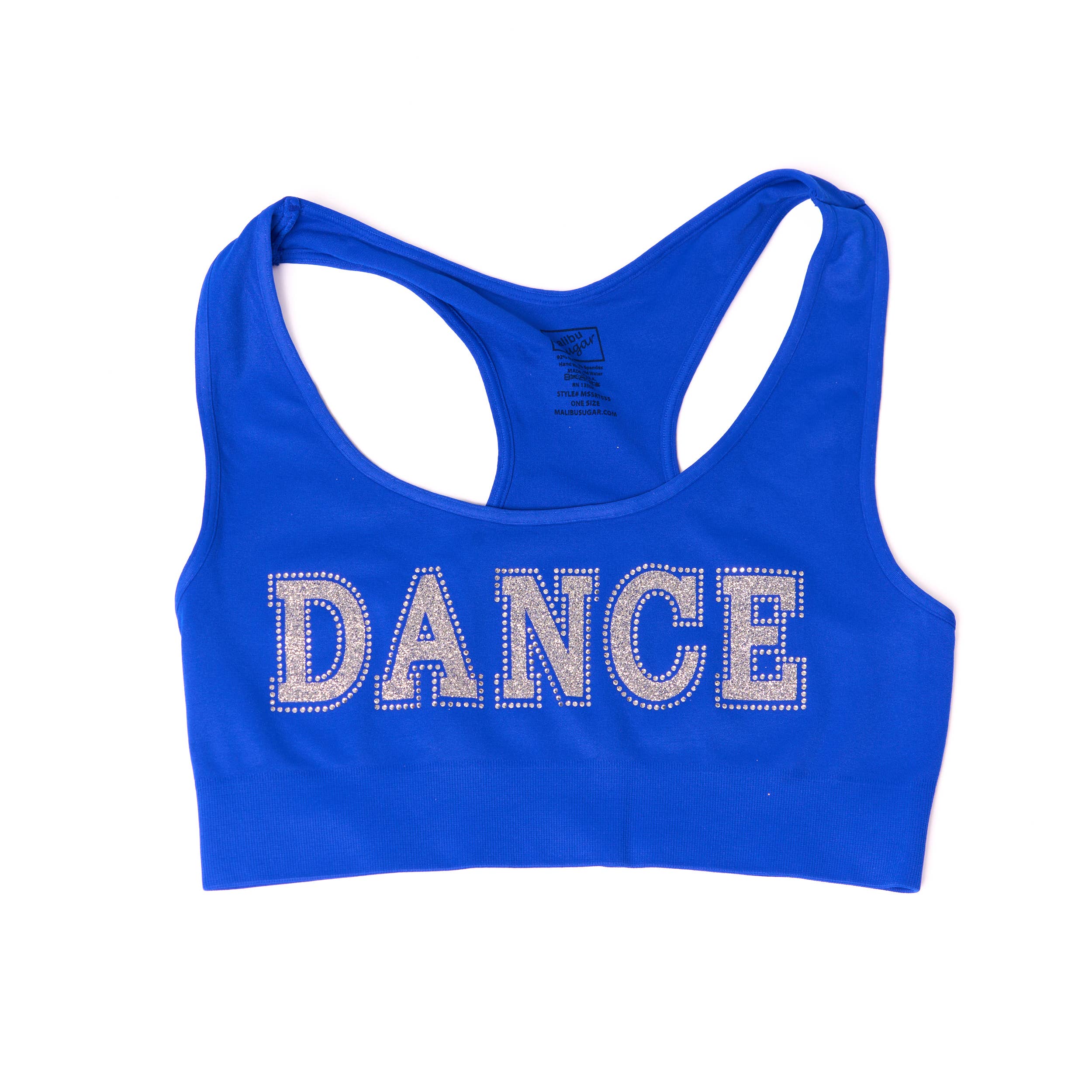 Malibu Sugar - Wholesale Sports Bra - Kids - Sports Bra With Dance Embellishment Girls One Size3
