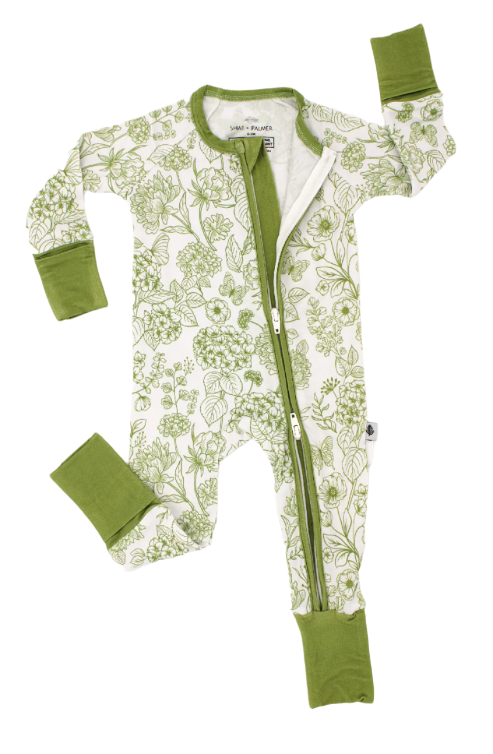 Shae & Palmer - Wholesale Bodysuit (Non-Footed) - Baby - Botanical - Moss Green – Baby Romper5