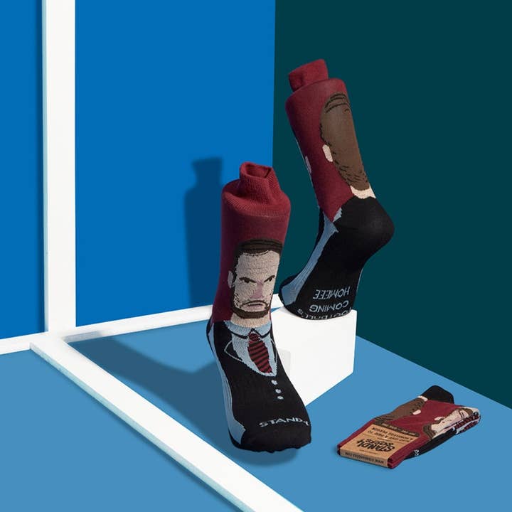 Burgundy Gareth South-Toe Sock for wholesale on Faire1