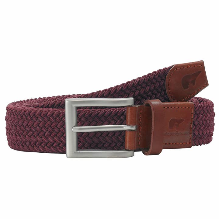 Gerecyclede elastische gevlochten riem Xavi voor wholesale door Slopes&Town