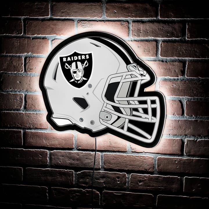 LED Wall Decor, Helmet, Las Vegas Raiders for wholesale by Evergreen Enterprises