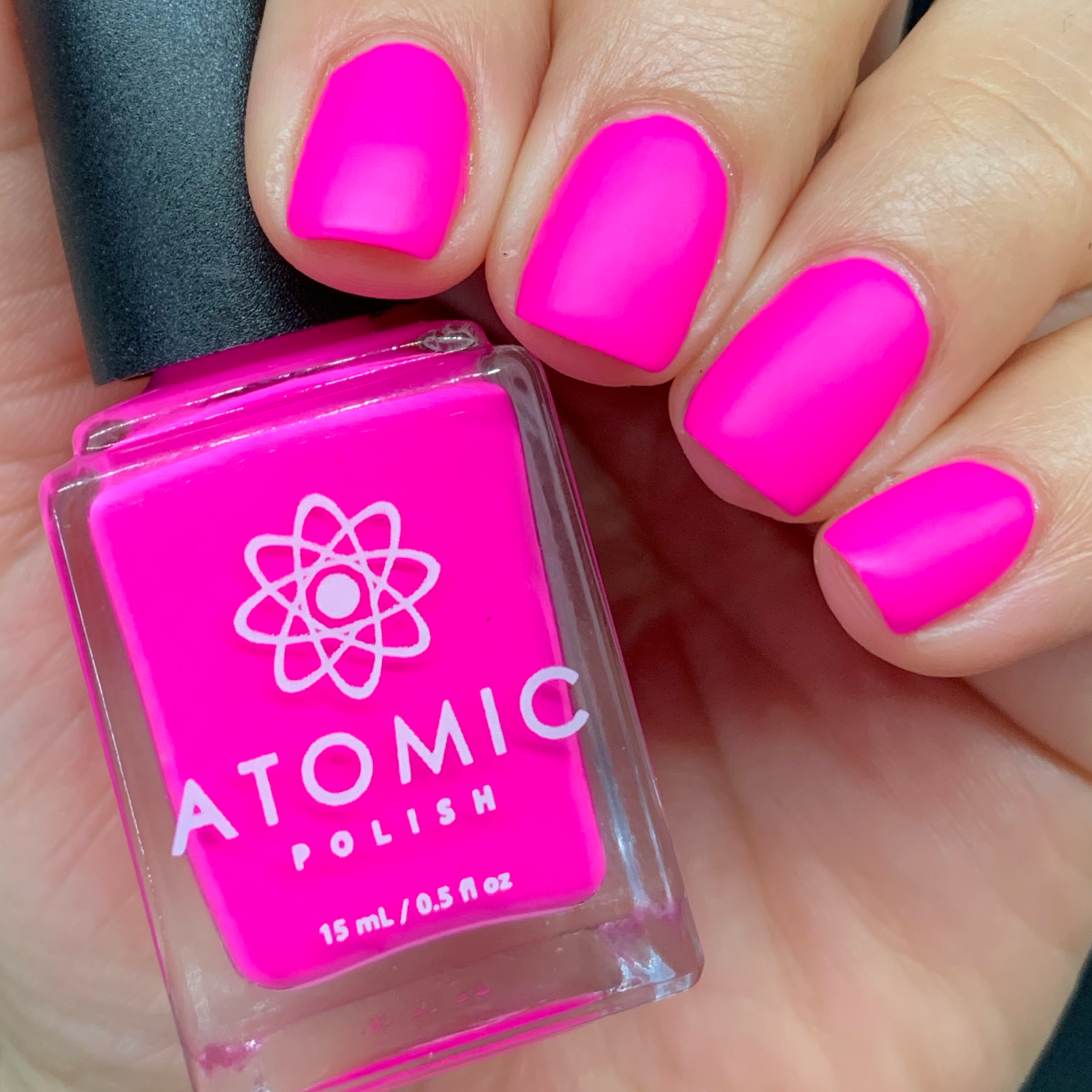 Atomic Polish – Esmalte por atacado – Esmalte Neon Creme Rosa Quente Pastel (Ne)4