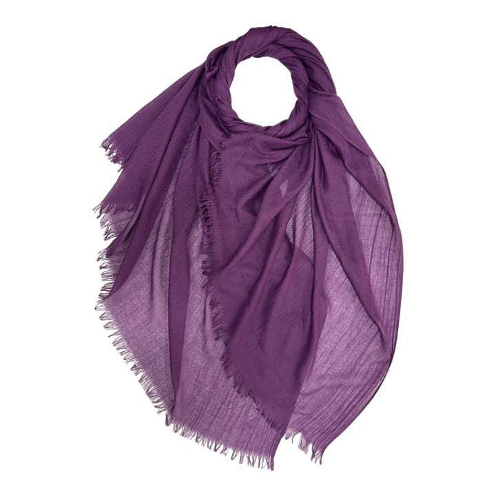 Lili Scarves (US Duty Free) – wholesale Scarf – Women's – Cotton Modal Blend Plain Scarf - 49 colours45