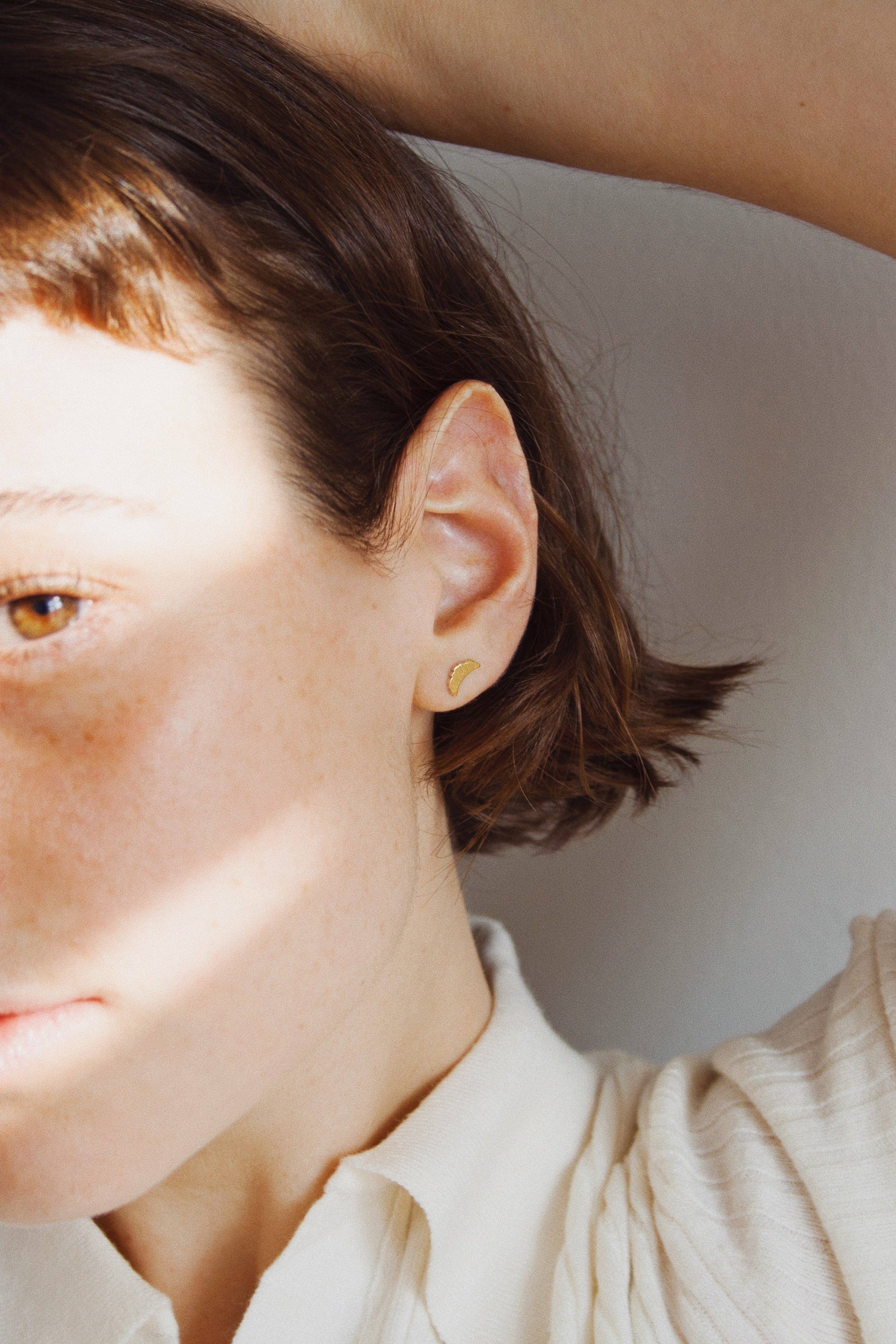 Jukserei - Wholesale Stud/Post Earrings - Croissant Ear Studs1