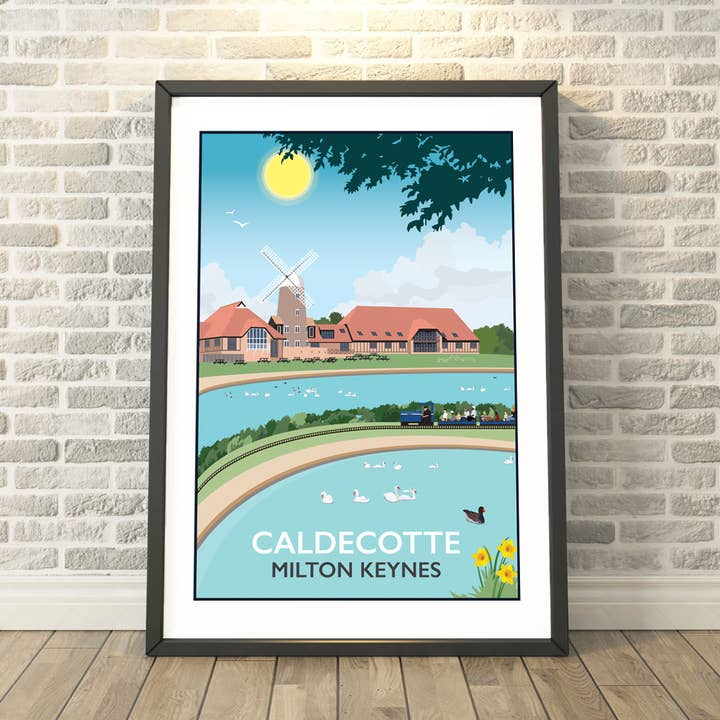 Tabitha Mary – wholesale Art print – Caldecotte Lake, Milton Keynes, Buckinghamshire Print & Gift