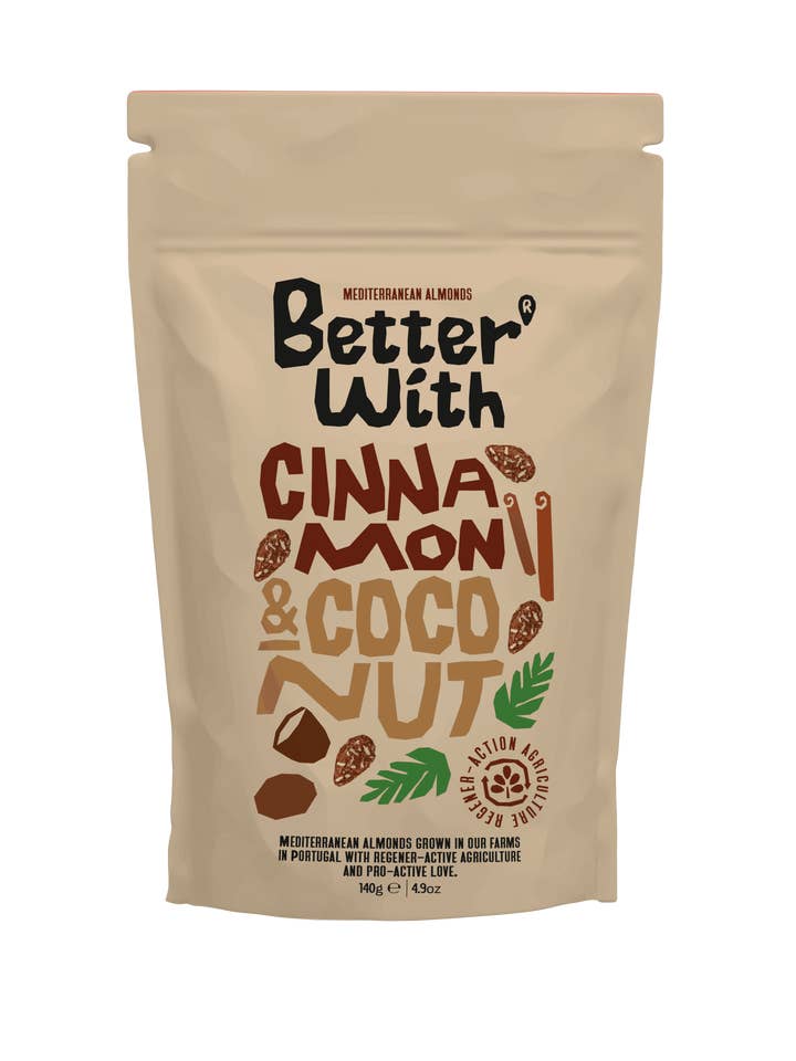 Almonds Better With Cinnamon and Coconut - sweet almond for wholesale by Better With Almonds