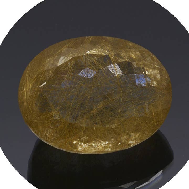 20,81 ct. Oval Rutile Quartz för wholesale av Naturjoya
