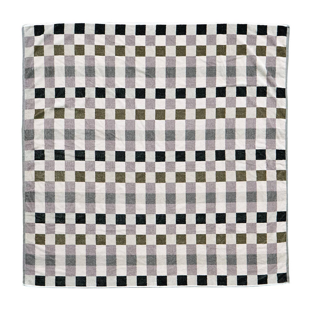 Bambury - Wholesale Beach Towel - Jacquard Beach Blanket - Truffle Check0